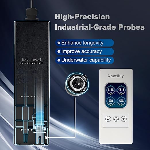 4-in-1 Freshwater Aquarium Monitor, PH Meter,TDS Meter, EC Meter, Temperature, Real-Time Monitoring (4-in-1)