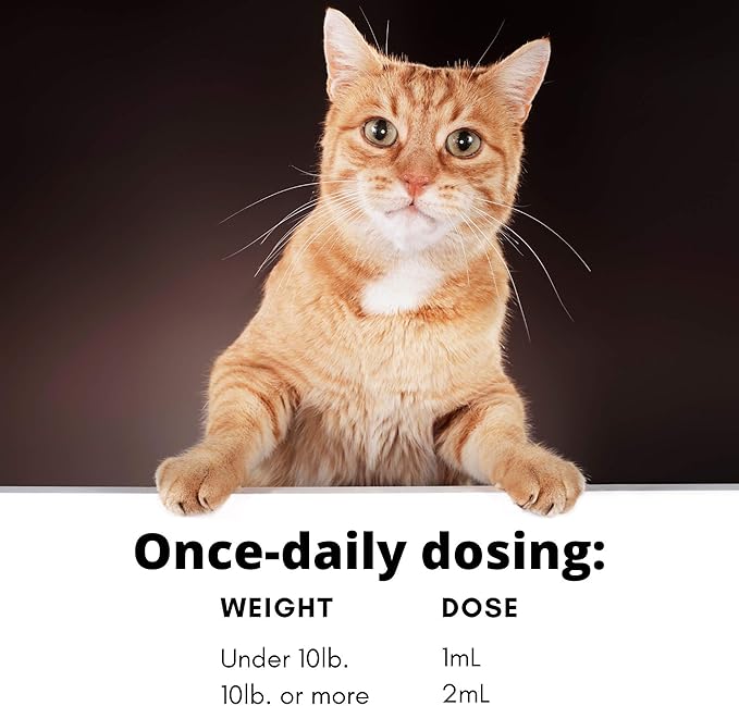 RestoraPet Organic Cat Supplement | Healthy & Safe Antioxidant Liquid Drops | Anti-Inflammatory Multi-Vitamin | Increases Mobility & Energy | Cat Joint Supplement | Tuna Flavored