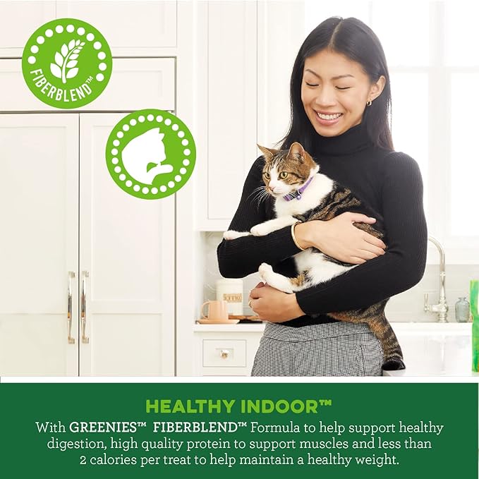 Greenies SMARTBITES HEALTHY INDOOR Natural Treats for Cats, Tuna Flavor, 2.1 oz. Pouch