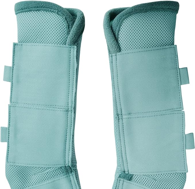 Fly Boots for Horses Set of 4, Breathable Comfy Mesh Horse Leggings Reduce Stomping, Hoof Stress, and Leg Fatigue SkyBlue Pony