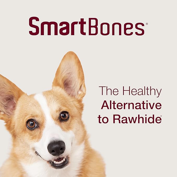 Smartbones Holiday Twists Wrapped with Chicken 28 Count, Made with Real Vegetables and Chicken, Rawhide-Free Chews for Dogs