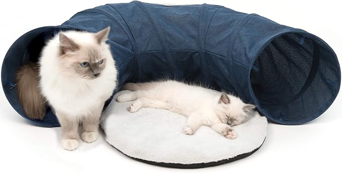 Catit Vesper Cat Tunnel, Cat Toy, Blue, 41995