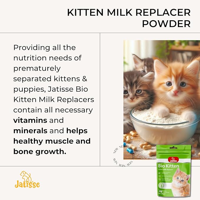 Kitten Milk Replacer Powder Formula with Vitamins, Minerals & Trace Nutrients for Kittens and Mother 7.05 oz.