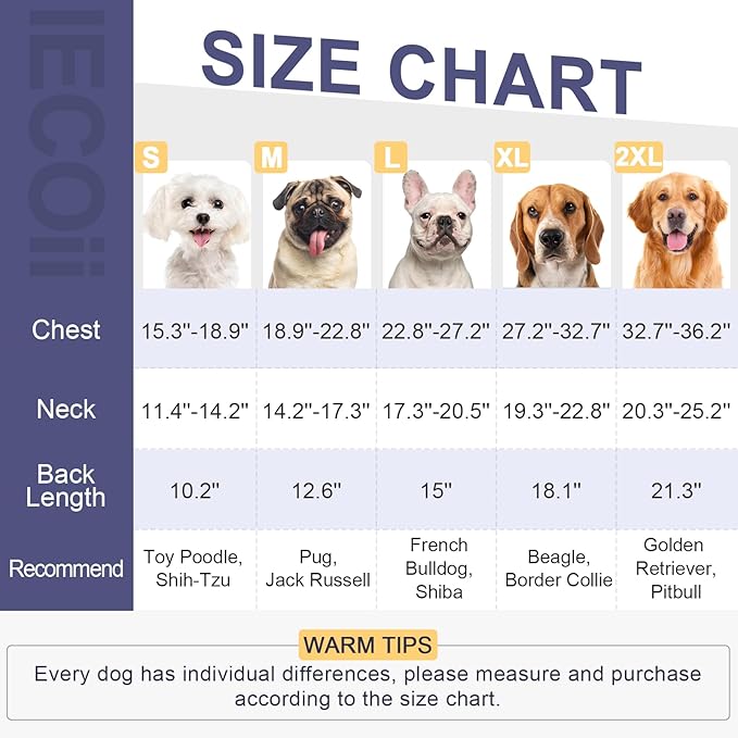 IECOii Surgery Suit for Dogs,Dog Neuter Recovery Suit Male Dog Neuter Suit Cone Alternative,Anti Licking Wounds Doggie Onesies for Large Dogs,Dog Surgical Clothes Post-Operative Vest For Spay,XXL-Blue
