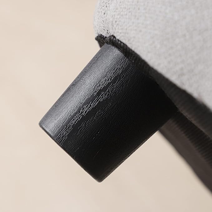 Pet Sofa Bed, Velvet & Linen Fabric Pet Couch Chair with Removeable & Washable Cushion for Small Dogs Cats (Light gray)