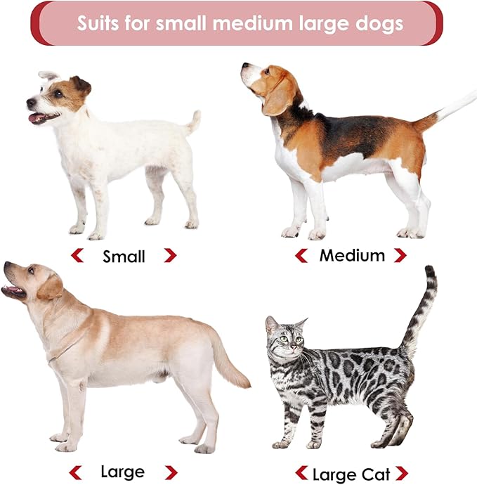 AOFITEE Dog Recovery Suit, Dog Surgical Recovery Suit for Female Dogs Male Dogs, Cozy Dog Onesie for Surgery, Cone E-Collar Alternative, Anti Licking Dog Surgical Shirt with Pee Hole, Strawberry 2XL