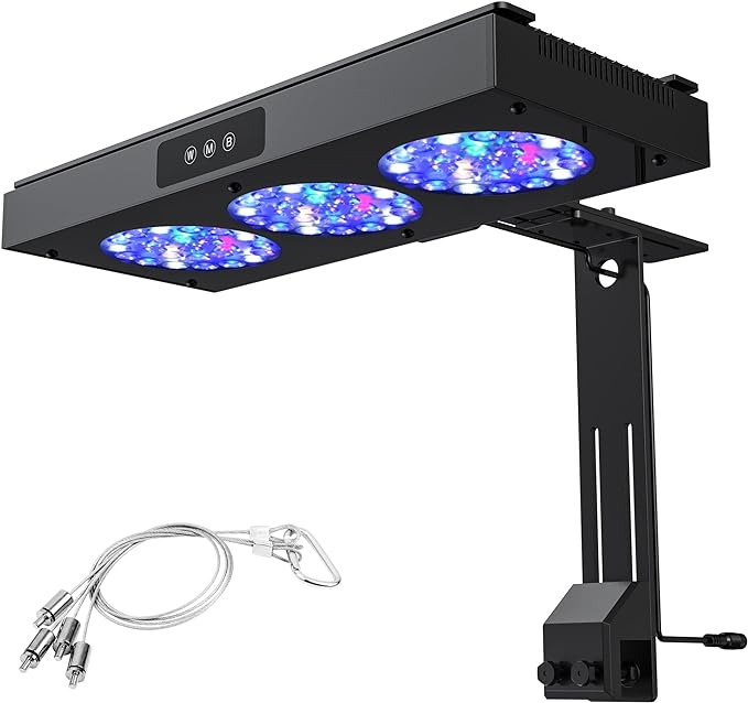 NICREW 150W Aquarium LED Reef Light, Dimmable Full Spectrum Marine LED for Saltwater Coral Fish Tanks