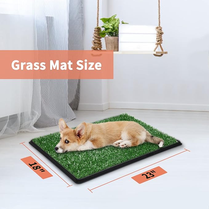 Fake Grass for Dog to Pee on, Artificial Grass for Dogs Indoor/Outdoor Potty, Grass Turf Mats for Puppy PeetTraining Dog Pee Pads (Replacement Grass, 20"x25")