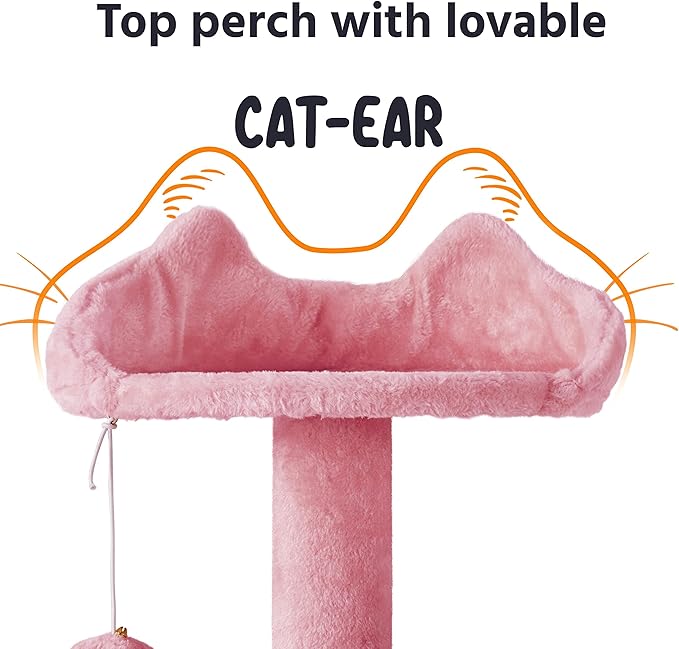 Yaheetech Multi-Level Cat Tree Stand House Furniture with Condos, Scratching Posts