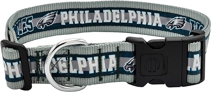 NFL PET Collar Philadelphia Eagles Dog Collar, X-Large Football Team Collar for Dogs & Cats. A Shiny & Colorful Cat Collar & Dog Collar Licensed by The NFL