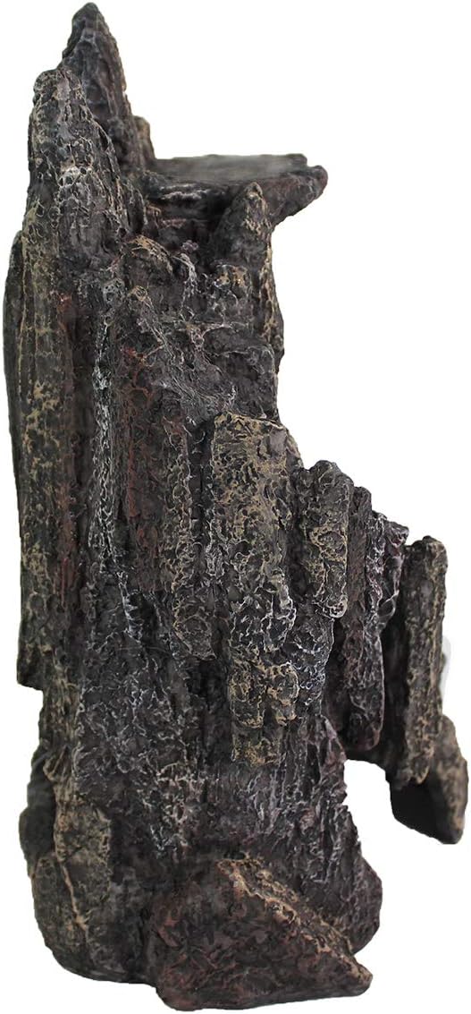 Penn-Plax (REP189) Reptology Shale Step Ledge for Aquariums & Terrariums, Adds Hiding Spots, Swim Throughs, Basking Ledges for Fish, Reptiles, Amphibians, and Small Animals (Large 2)