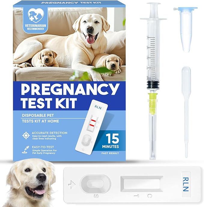 Dog Pregnancy Test, Dog Pregnancy Test Kit at Home, Early Pregnancy Test Strips for Pet, Convenient & Disposable Pregnancy Tests Strip