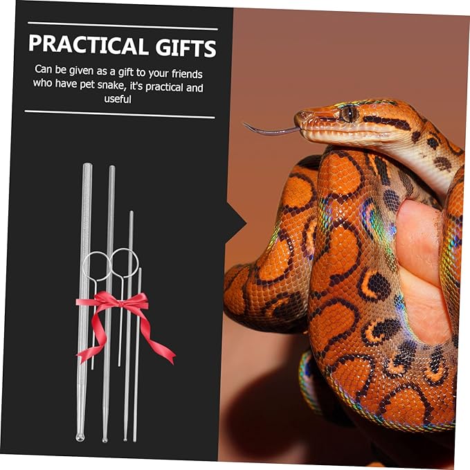 12 Pcs Snake Probe Snake Gender Detector Portable Reptiles Probe Snake Sexing Snake Probe Metal Gender Probe Reptile Supplies Stainless Steel Probe Snake Sexing Probe