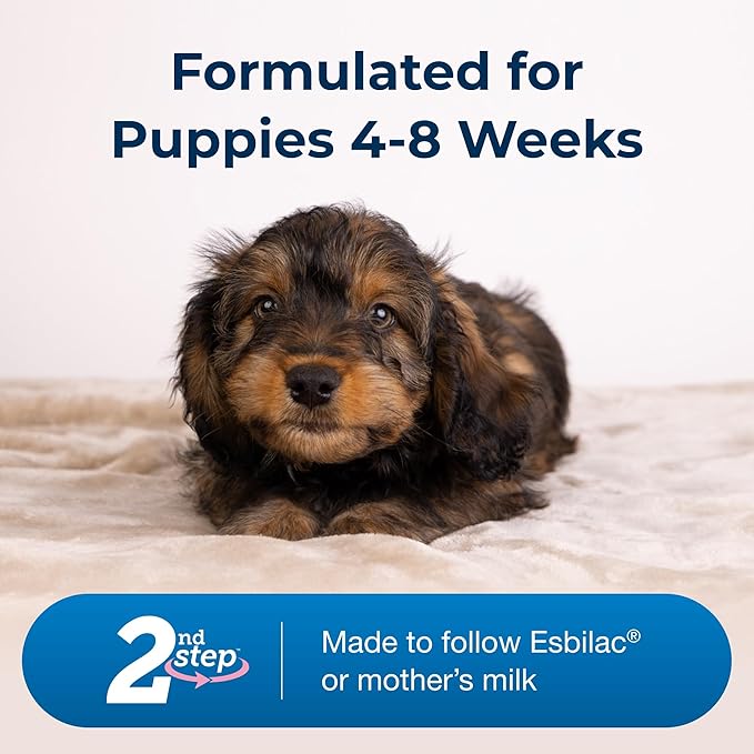 Pet-Ag Esbilac 2nd Step Puppy Weaning Food - 14 oz - Powdered Puppy Weaning Formula with DHA, Natural Milk Protein, Vitamins & Minerals for Puppies 4-8 Weeks Old - Easy to Digest