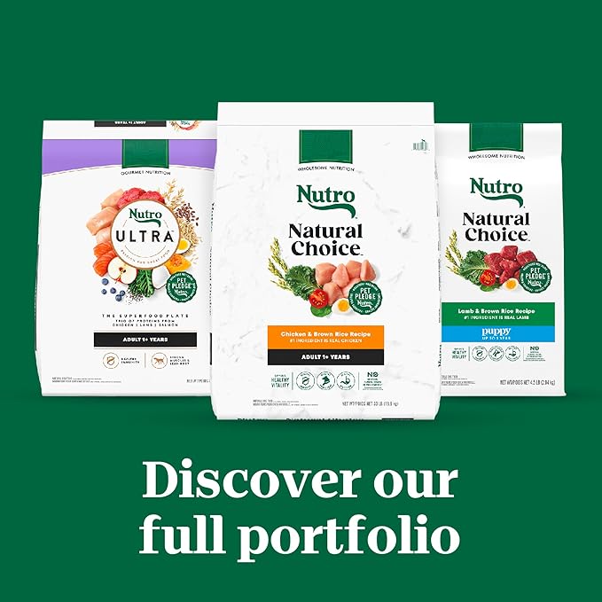 Nutro Natural Choice Adult Healthy Weight Dry Dog Food, Lamb and Brown Rice Recipe, 30 lbs.