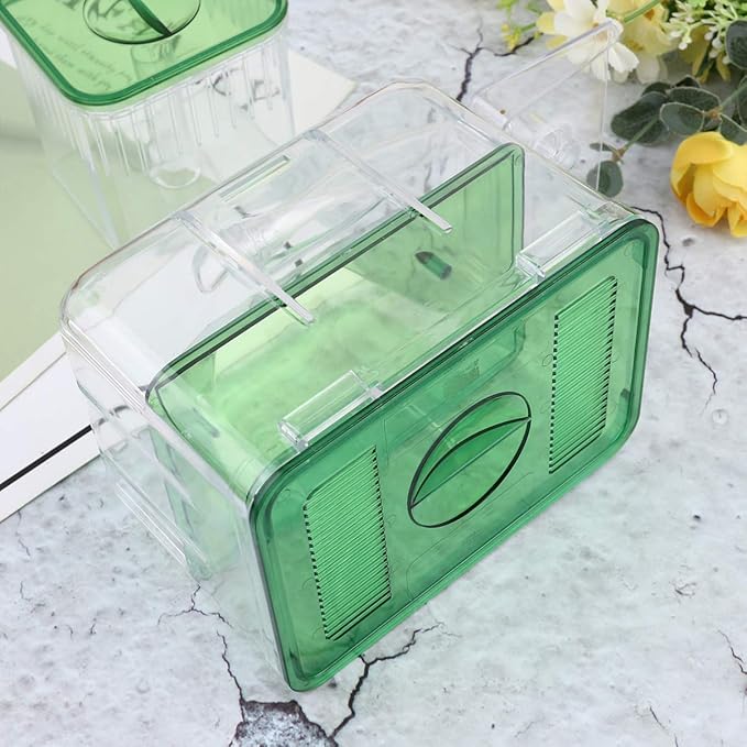 Balacoo Fish Tank Aquarium Breeding Tank 2pcs Box Juvenile Fish Double Layer Fish Hatching Boxes Isolated Breeding Tank