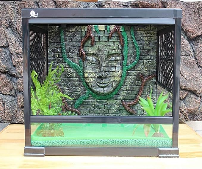 Tfwadmx Reptile Carpet, 2 Pack of Bearded Dragon Mat Terrarium Substrate Liner Bedding for Snake Turtle Lizard Geckos Hermit Crabs (24'' X 16'')