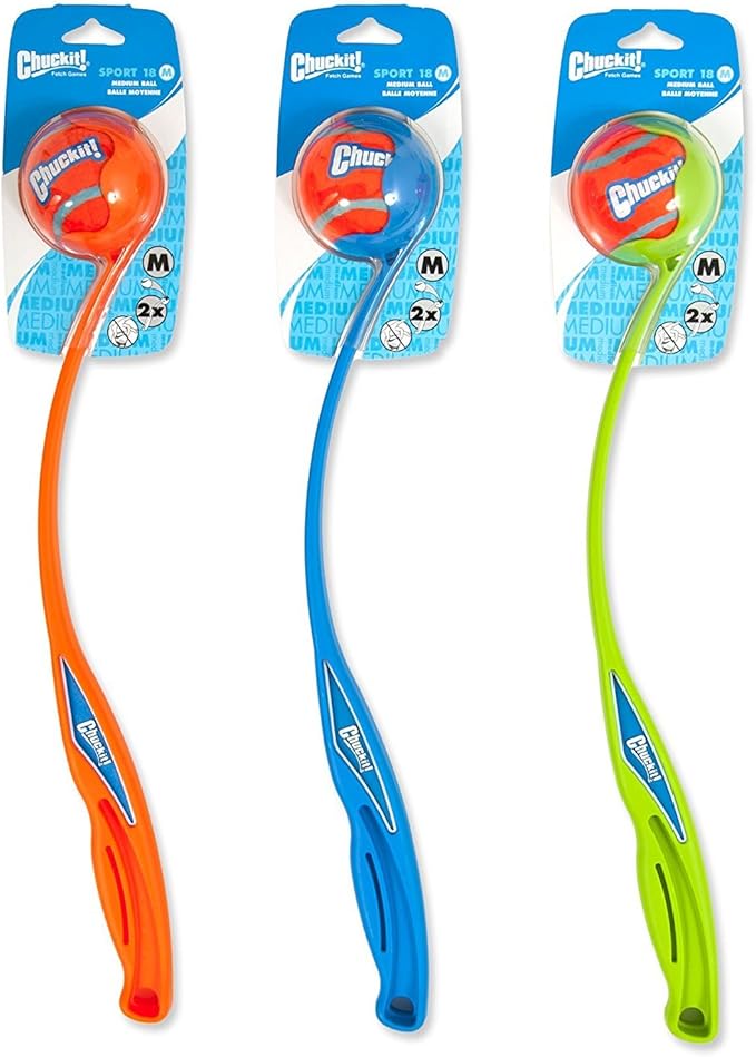 Chuckit! Classic Ball Launcher Medium Ball - 18" Launcher - Pack of 22
