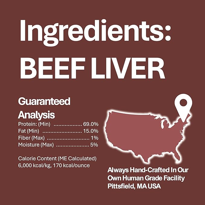 Whole Life Pet Just One Beef Liver Dog Treats Value Packs - Human Grade, Freeze Dried, One Ingredient - Training Or Reward, Grain Free, Made in The USA