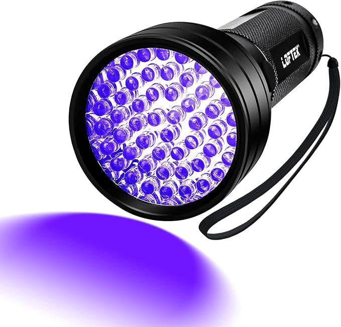 UV Flashlight Black Light, LOFTEK 51 LED 395 nm Blacklight Flashlite Pet Urine Detector for Dog Urine, Dry Stains, Bed Bug, Scorpion, Matching with Pet Odor Eliminator