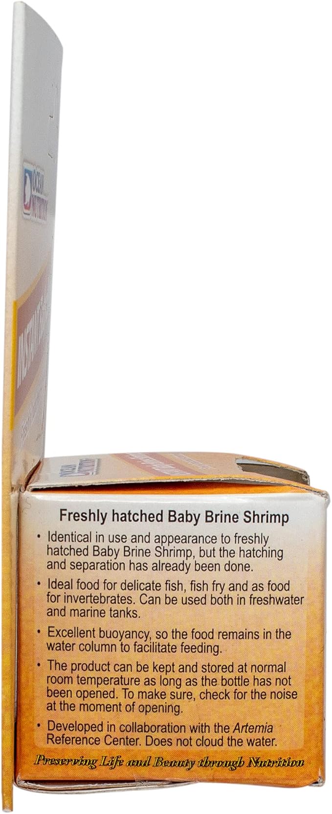 Ocean Nutrition Instant Baby Brine Shrimp 0.7-Ounces (20 Grams) Jar | Ready to Use Aquarium Fish Food Artemia Nauplii in Saline Solution | Saltwater Marine Freshwater Feeding Fry Larvae Reef