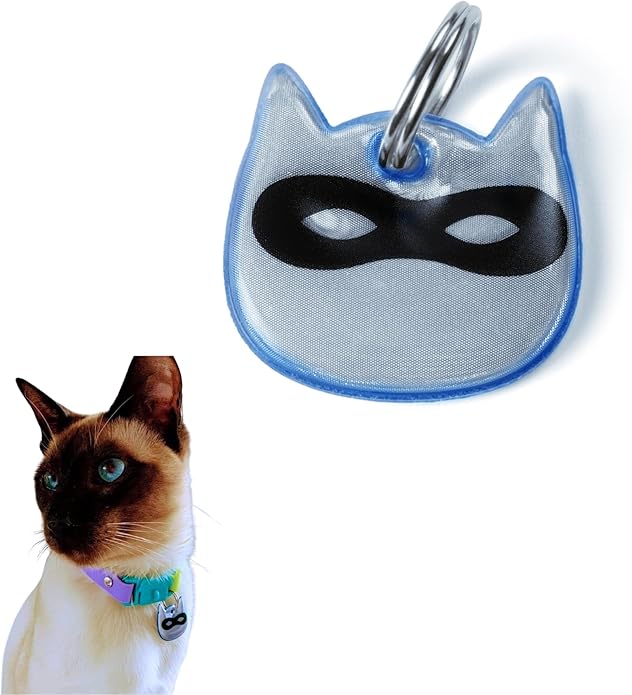 Reflective Cat Charm. Safety Cat Tag. Lightweight, High Visibility, Waterproof. Fits All Reflective Cat Collars. Other Styles Available