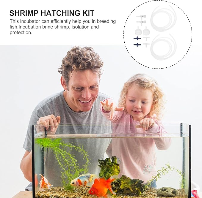 balacoo Brine Shrimp Hatchery Kit - 2 Sets Brine Shrimp Hatcheries Brine Shrimp Eggs Incubator Artemia Hatching DIY Kits DIY Aquarium Fish Tank Hatch Tool Kit Soda Bottle Accessories