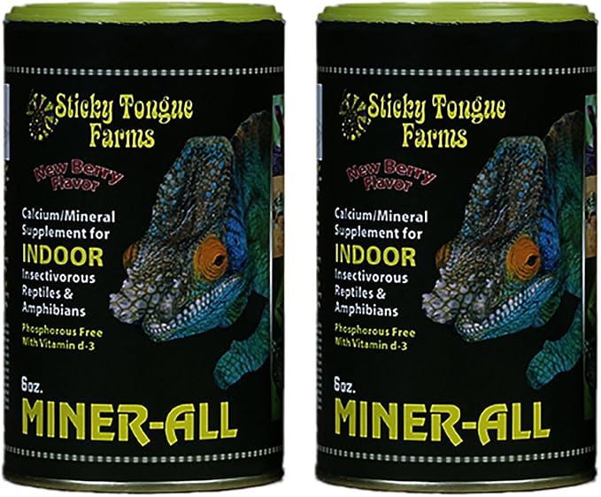 Miner-All Reptile Supplement 6 oz Indoor (2 Pack)