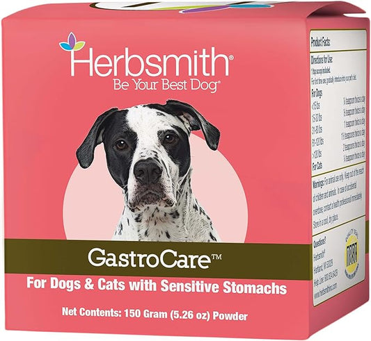 Herbsmith GastroCare - For Cats & Dogs with Sensitive Stomachs - Cat and Dog Digestive Support - Ease Canine and Feline Sensitive Stomach - 150g