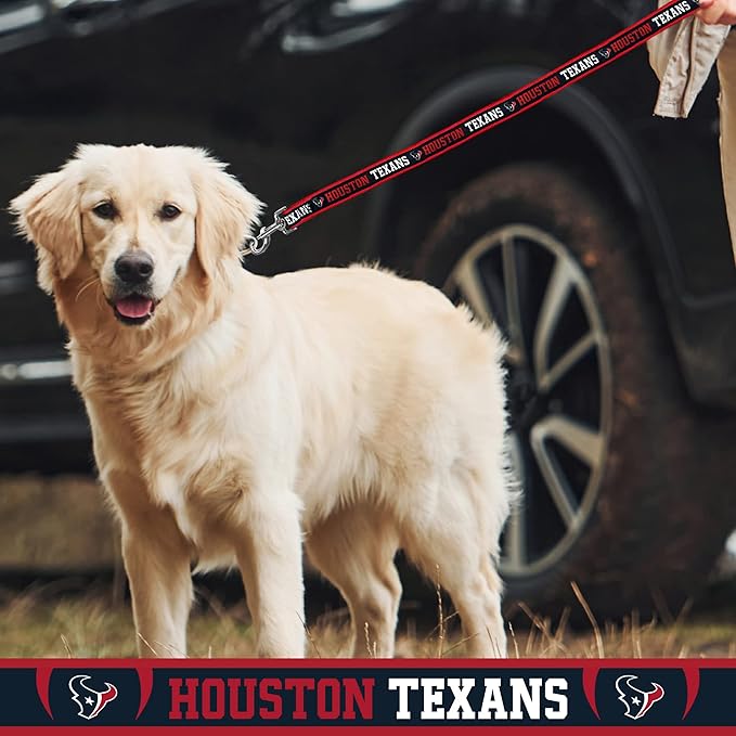 NFL PET Collar Houston Texans Dog Collar, X-Large Football Team Collar for Dogs & Cats. A Shiny & Colorful Cat Collar & Dog Collar Licensed by The NFL