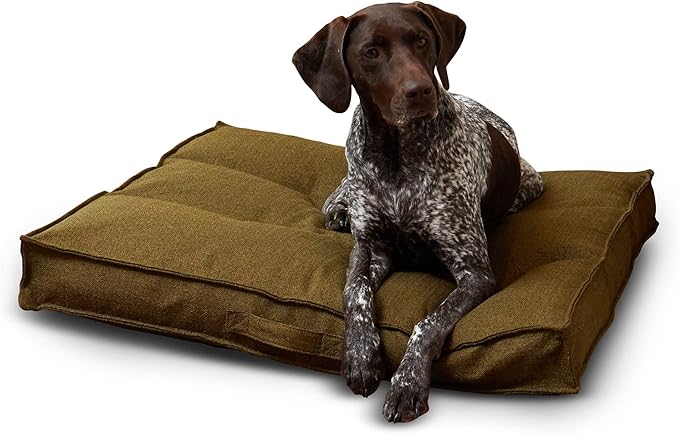 South Pine Porch Mila Square Tufted Pillow Style Dog Bed, Moss, Medium (32" x 32")