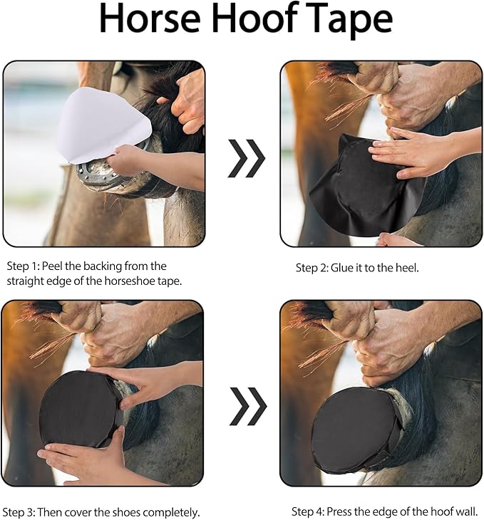 12 Pack Horse Hoof Tape, Strong Sticky Wraps, Convenient and Protective Solution for Wound Management and Laminitis Abscess Treatment