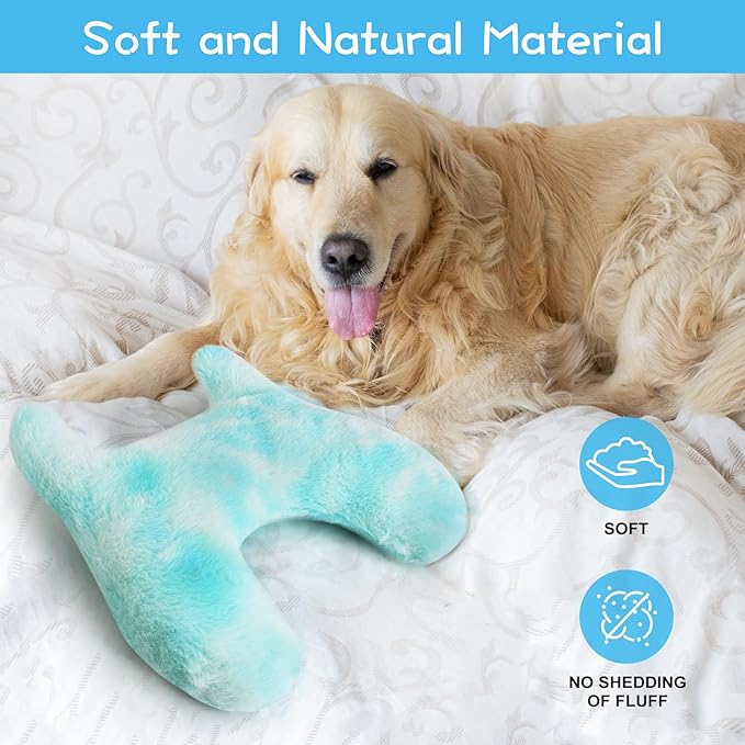 Dog Pillows for Large Dogs,Soft Faux Fur Dog Pillows for Neck,Dog Pillows with Two Sizes for Large Dogs and Medium Dogs forAnxiety Relief,Large Dog Calming Toy