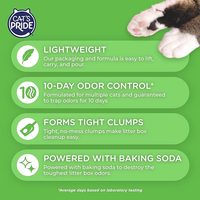 Cat's Pride Premium Lightweight Multi-Cat Clumping Litter 10 Pounds