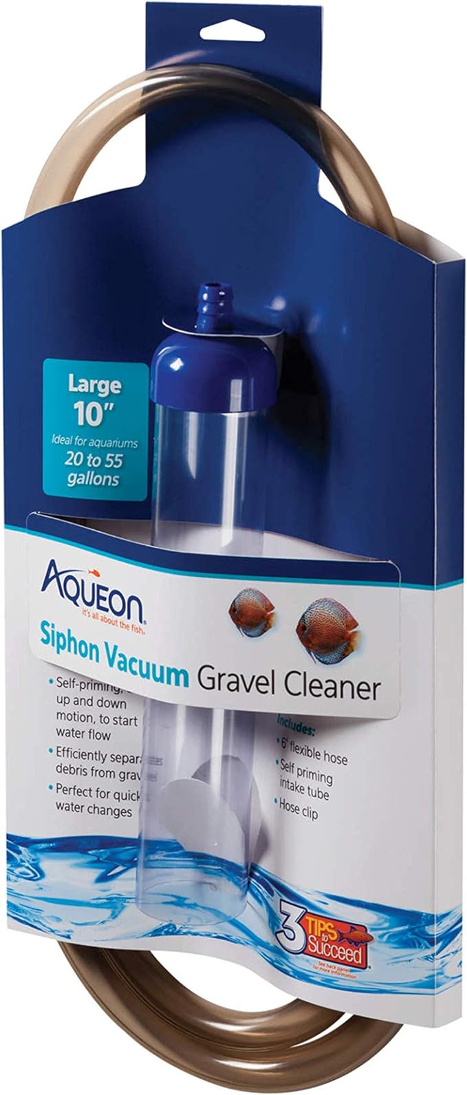 Aqueon Siphon Vacuum Gravel Cleaner Large - 10 Inches