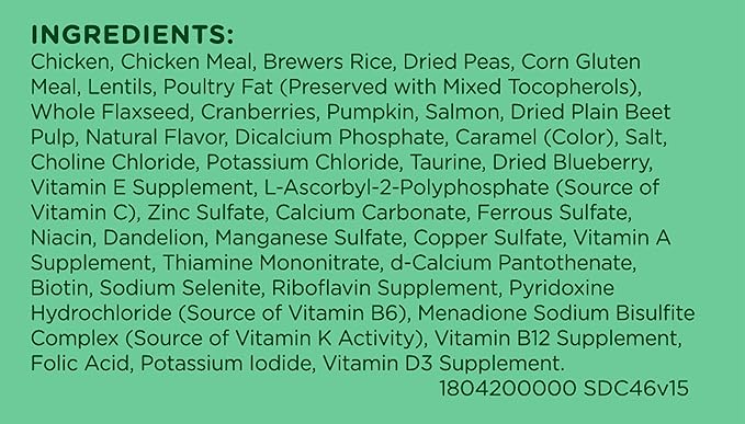 Rachael Ray Nutrish Indoor Complete Premium Natural Dry Cat Food with Added Vitamins, Minerals & Other Nutrients, Chicken with Lentils & Salmon Recipe, 3 Pounds