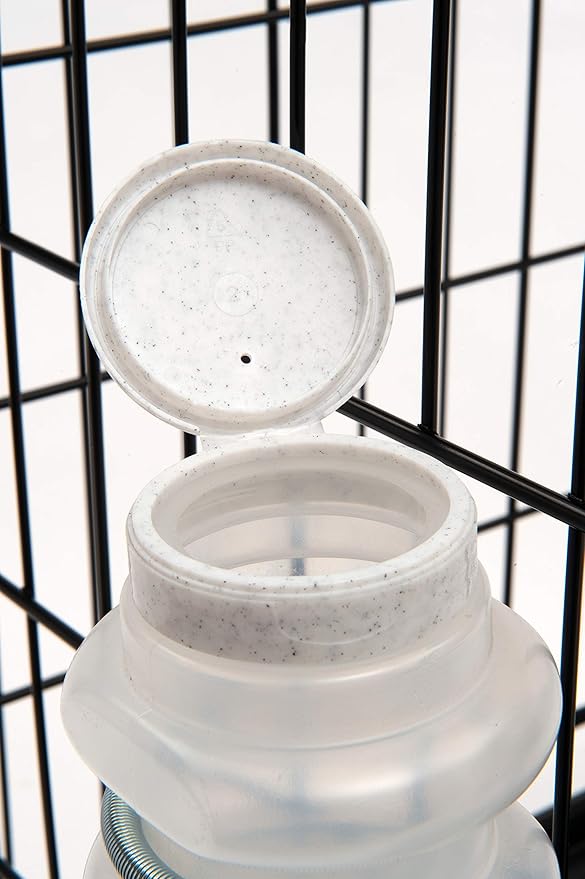 Lixit Top Fill NO-Drip Water Bottles for Dogs. (16 FL Oz (Pack of 1), White)