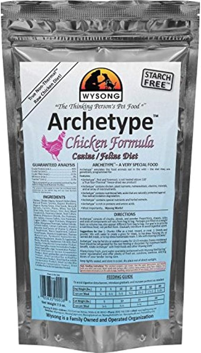 Wysong Archetype Chicken Raw Formula Canine/Feline Diet Dog/Cat Food - 7.5 Ounce Bag