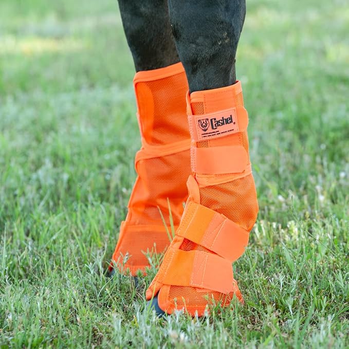 Cashel Crusader Leg Guard Fly Boots, Orange, Arabian