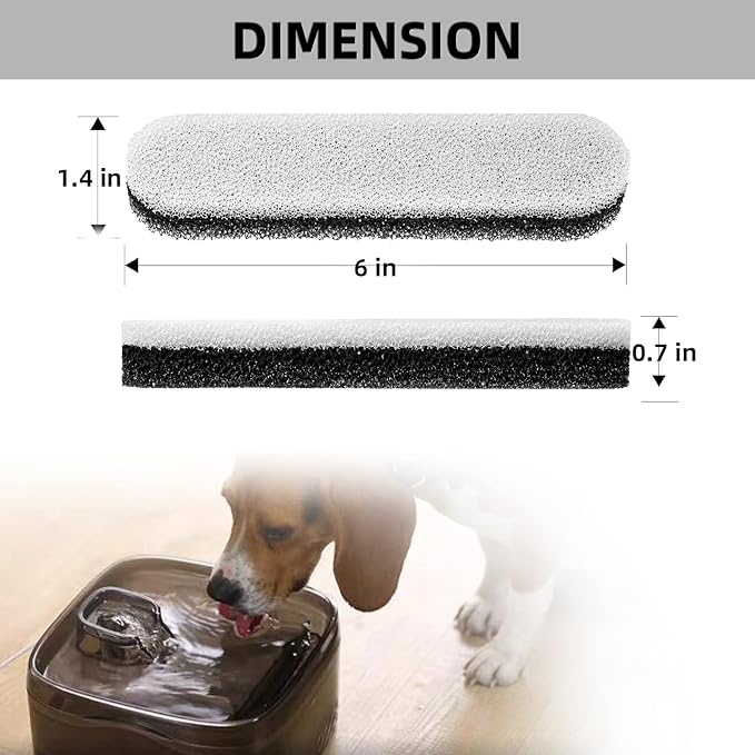 Dog Water Fountain for Large Dogs, 256oz/2Gal/8L Automatic Pet Water Dispenser for Cats, Dog Fountain Water Bowl with Cleaning Tool & Replacement Filters, for S-L Dogs and Multiple Pets (1pc/Pack)