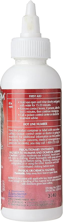 Bio-Groom Ear Mite Treatment – Dog Ear Infection Treatment, Cruelty-Free, Made in USA, Dog Ear Drops, Gentle Wax Remover, Ear Cleaner for Dogs and Cats – 4 fl oz 1-Pack