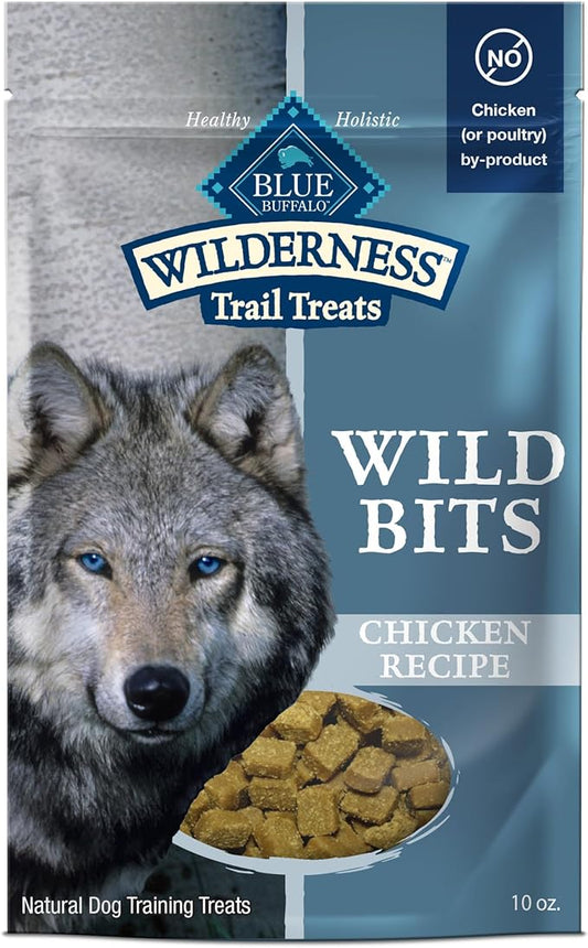 Blue Buffalo Wilderness Wild Bits Soft & Chewy Training Treats for Dogs, Grain-Free, Chicken Recipe, 10-oz. Bag