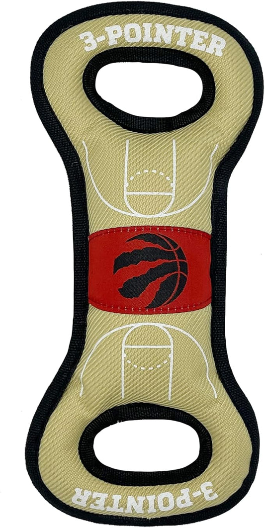 Pets First NBA Toronto Raptors Field Toy. - Tough Nylon Pet Toy with Double Trim Stitching & Inner Squeaker,