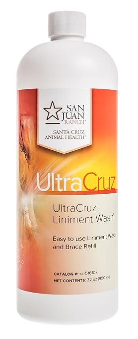 UltraCruz Veterinary Liniment Wash for Horses, 32 oz Refill