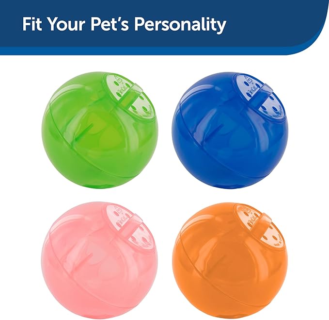 PetSafe Slimcat Feeder Ball - Interactive Game for Your Cat - Fill with Food and Treats - Pink