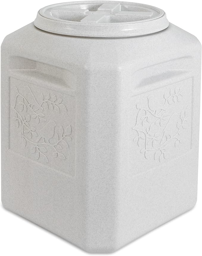 Gamma2 Vittles Vault Bird Seed Storage Container, Up to 35 Pounds Dry Pet Food Storage, Made in USA