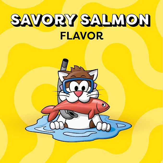 Temptations Classic Crunchy and Soft Cat Treats Savory Salmon Flavor, 3 oz. Pouch (Pack of 12)