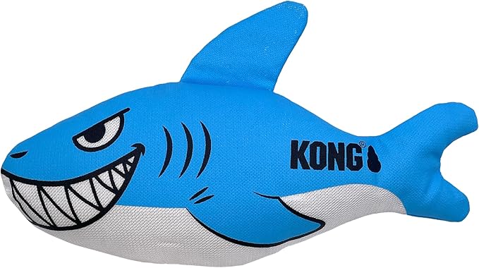 KONG Maxx Ballistic 2 Layered Assorted Tough Dog Toy (Shark, Medium)