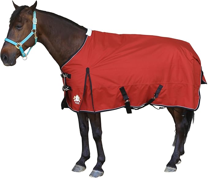 Ultimate Turnout Blanket for Horses, 1050D Ballistic Nylon Outer, 220g Medium Weight Filling