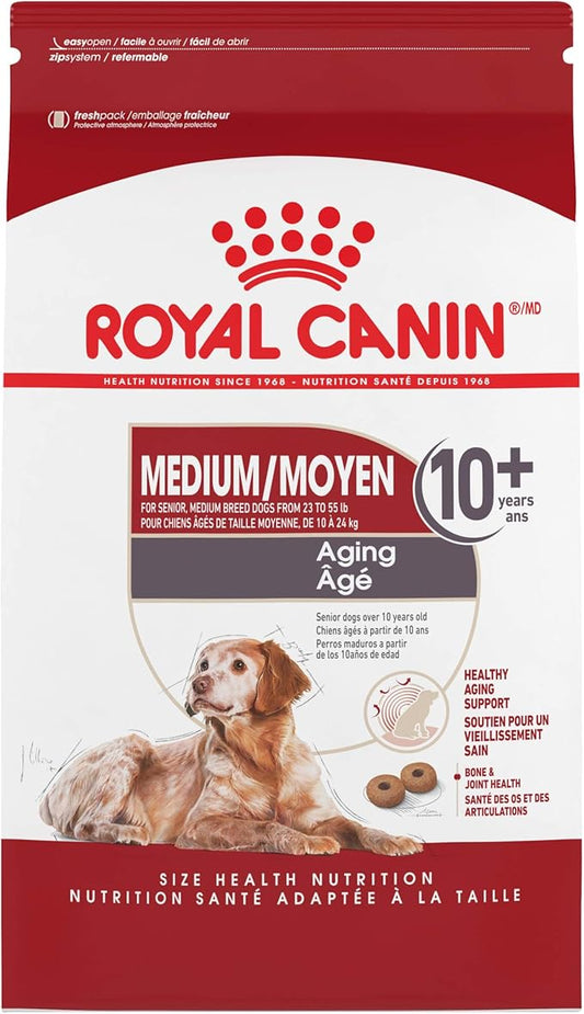 Royal Canin Medium Aging 10+ Senior Dry Dog Food, 30 lb bag